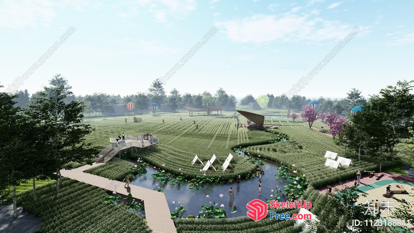 Serene Greenery Park 3D SketchUp File