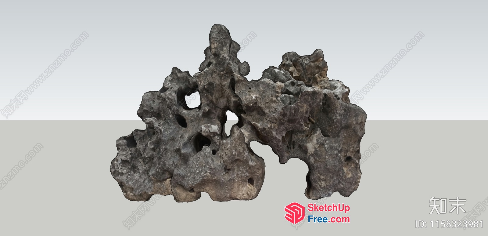 Abstract Rock Formation 3D SketchUp File