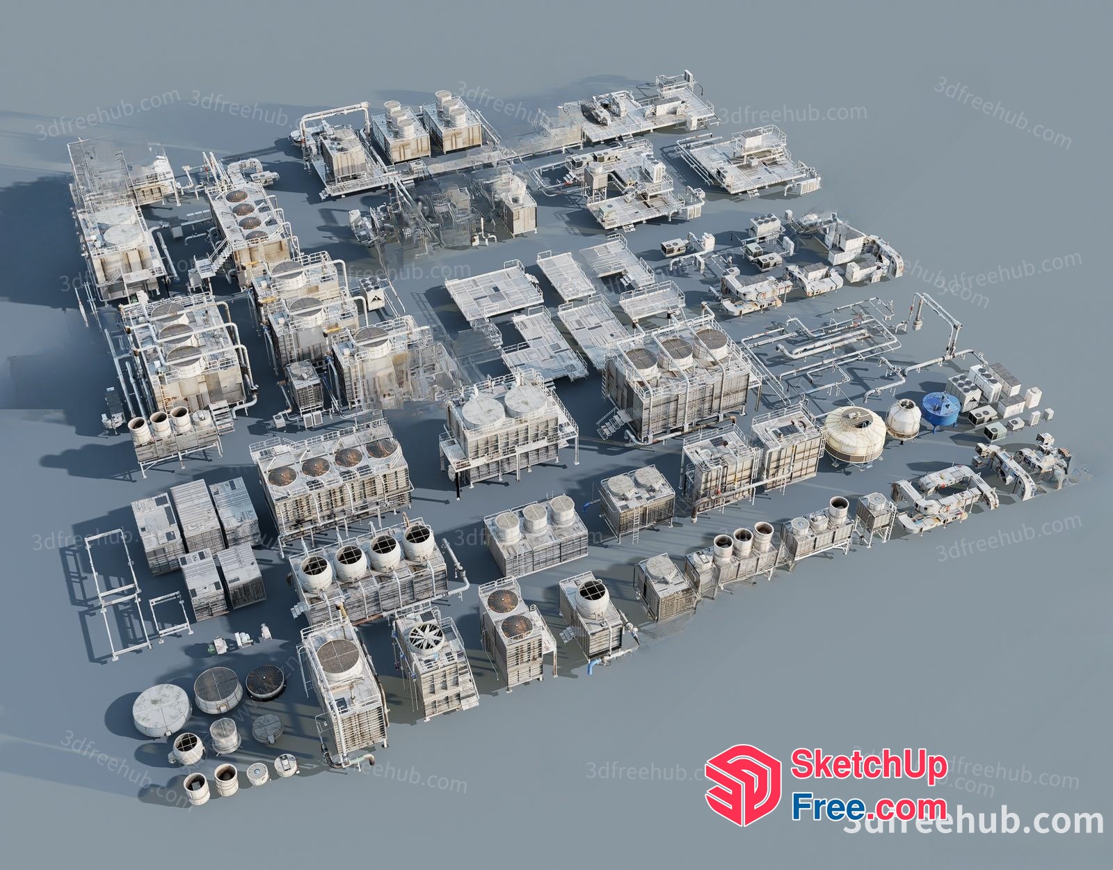 Industrial Park 3D SketchUp File