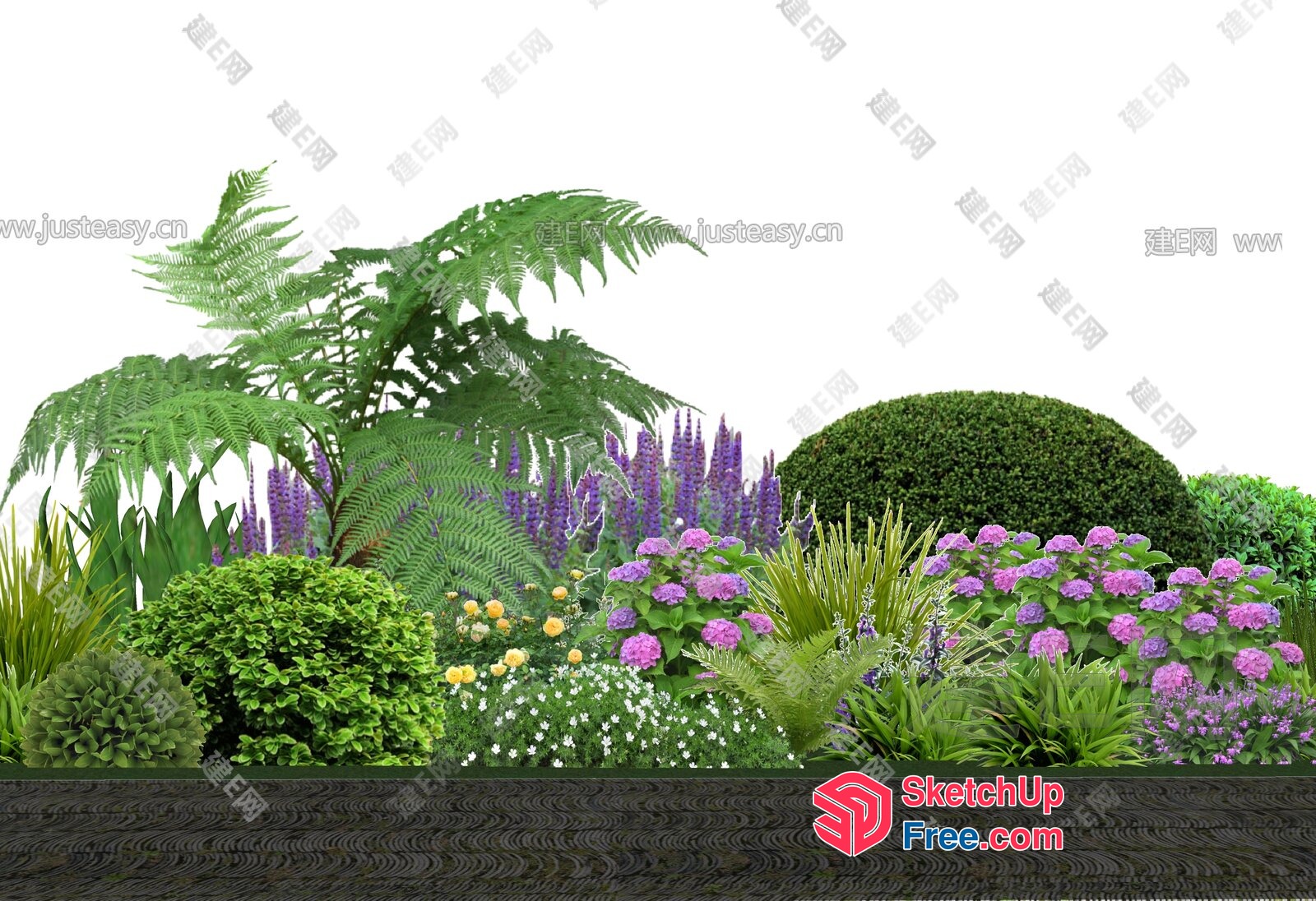 Serene Garden Oasis 3D SketchUp File