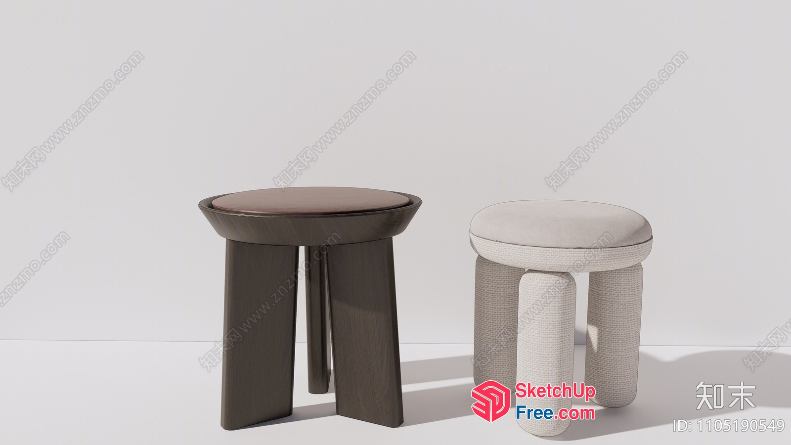 Modern Minimalist Furniture Pieces 3D SketchUp File