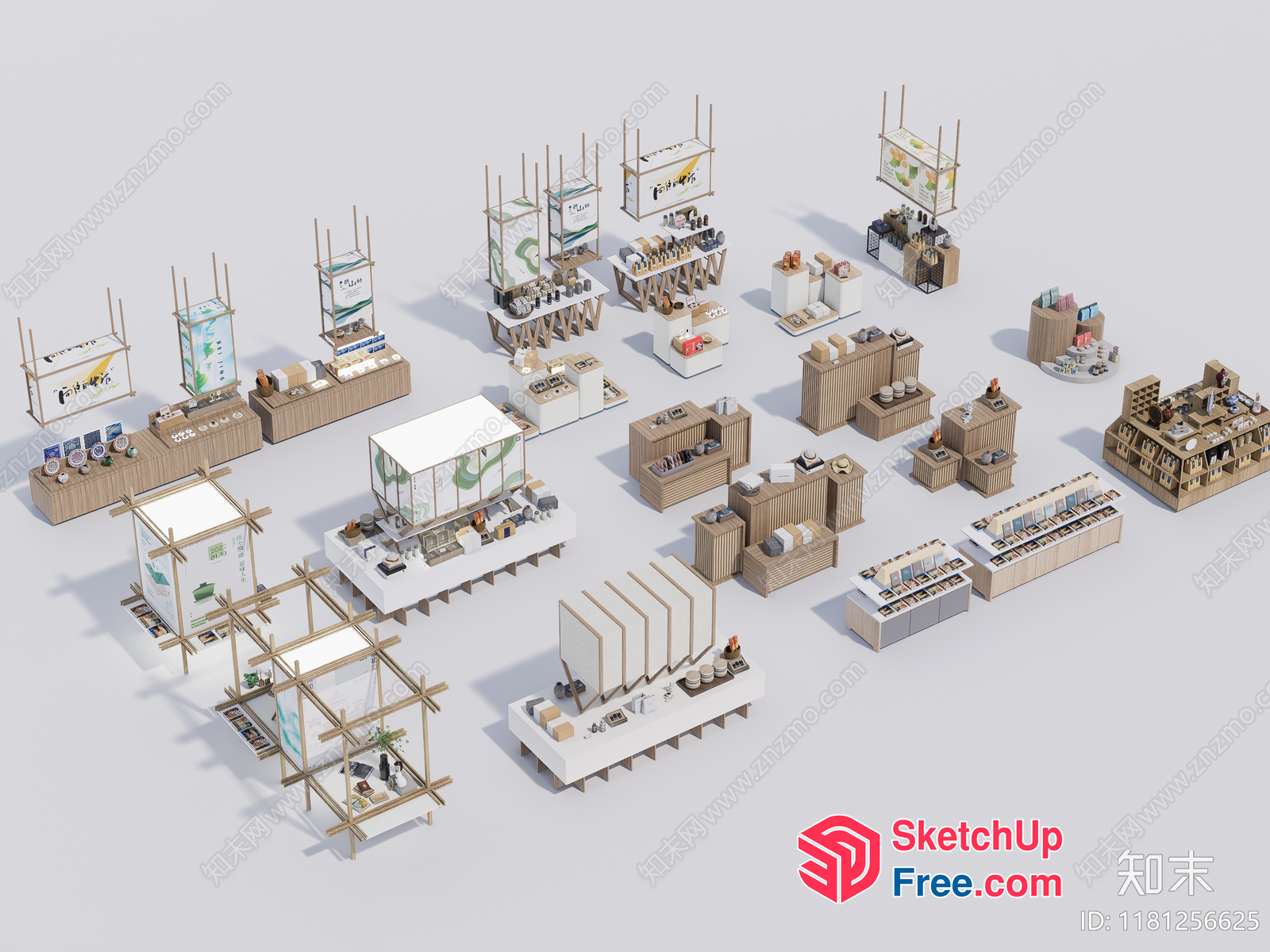 3D Models Of Various Interior Scenes 3D SketchUp File