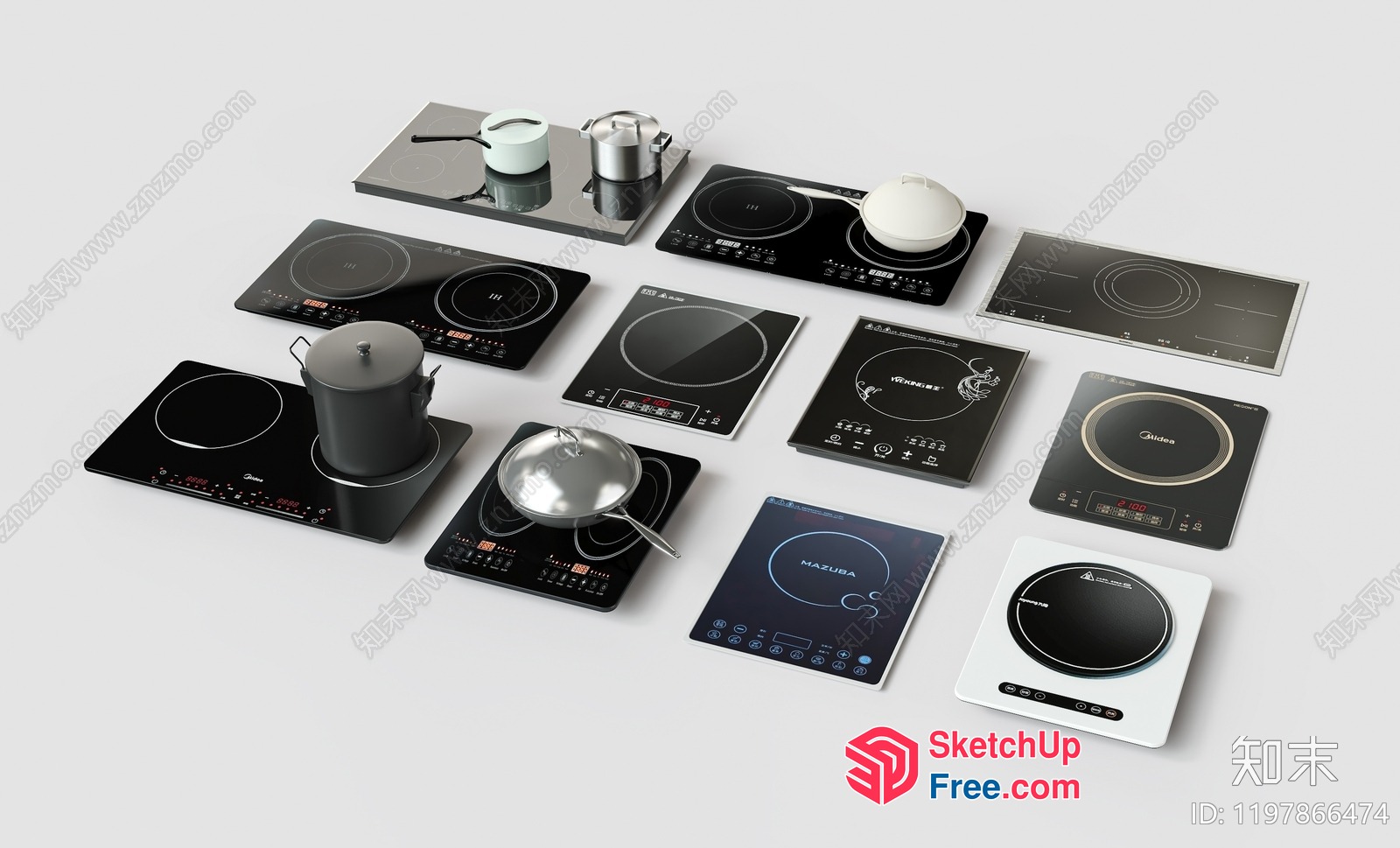 Modern Kitchen Appliances 3D SketchUp File