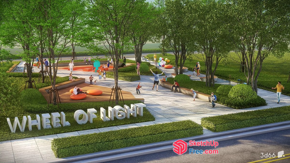 Wheel Of Light 3D SketchUp File