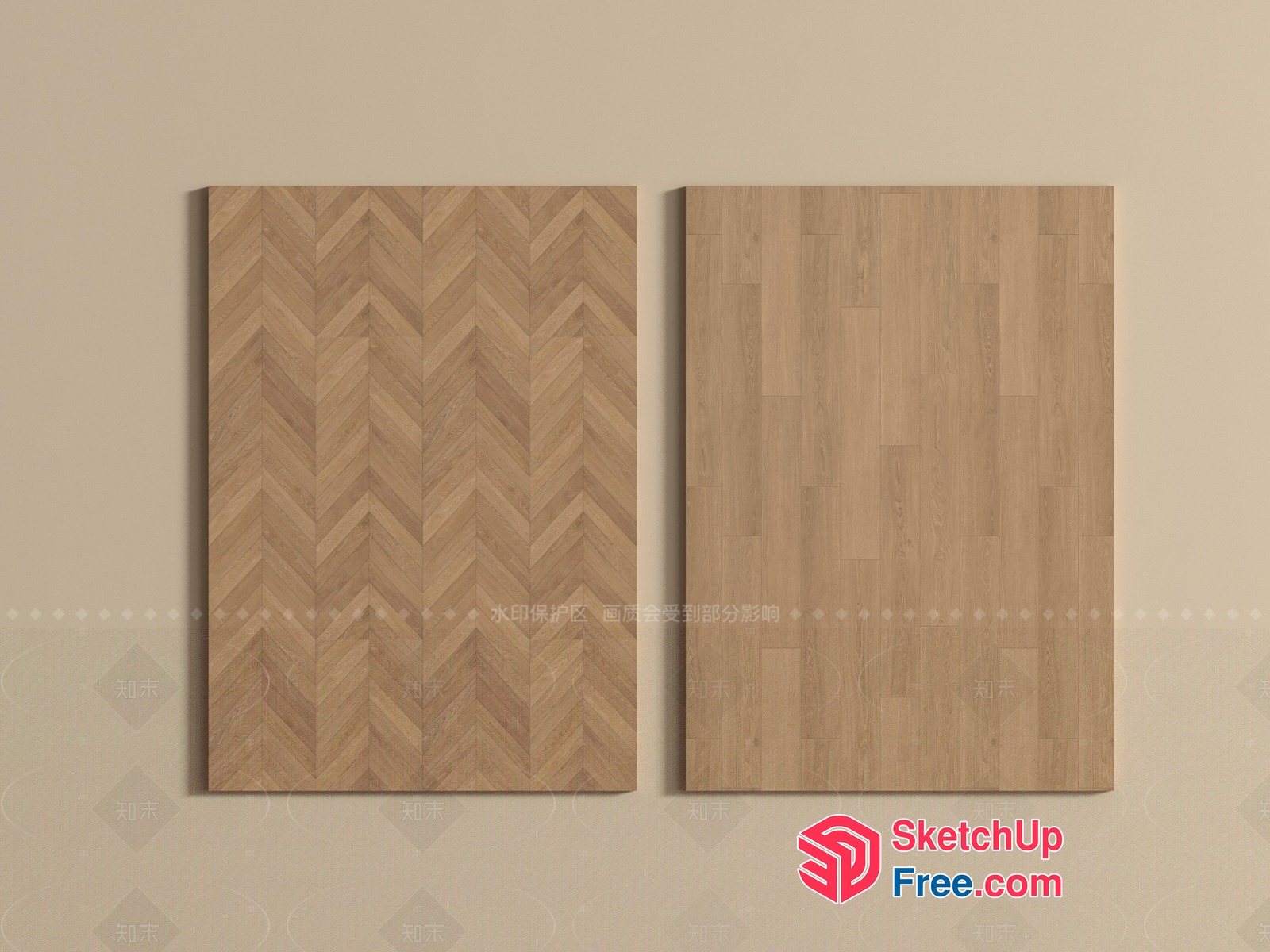 Wooden Wall Decor Panels 3D SketchUp File