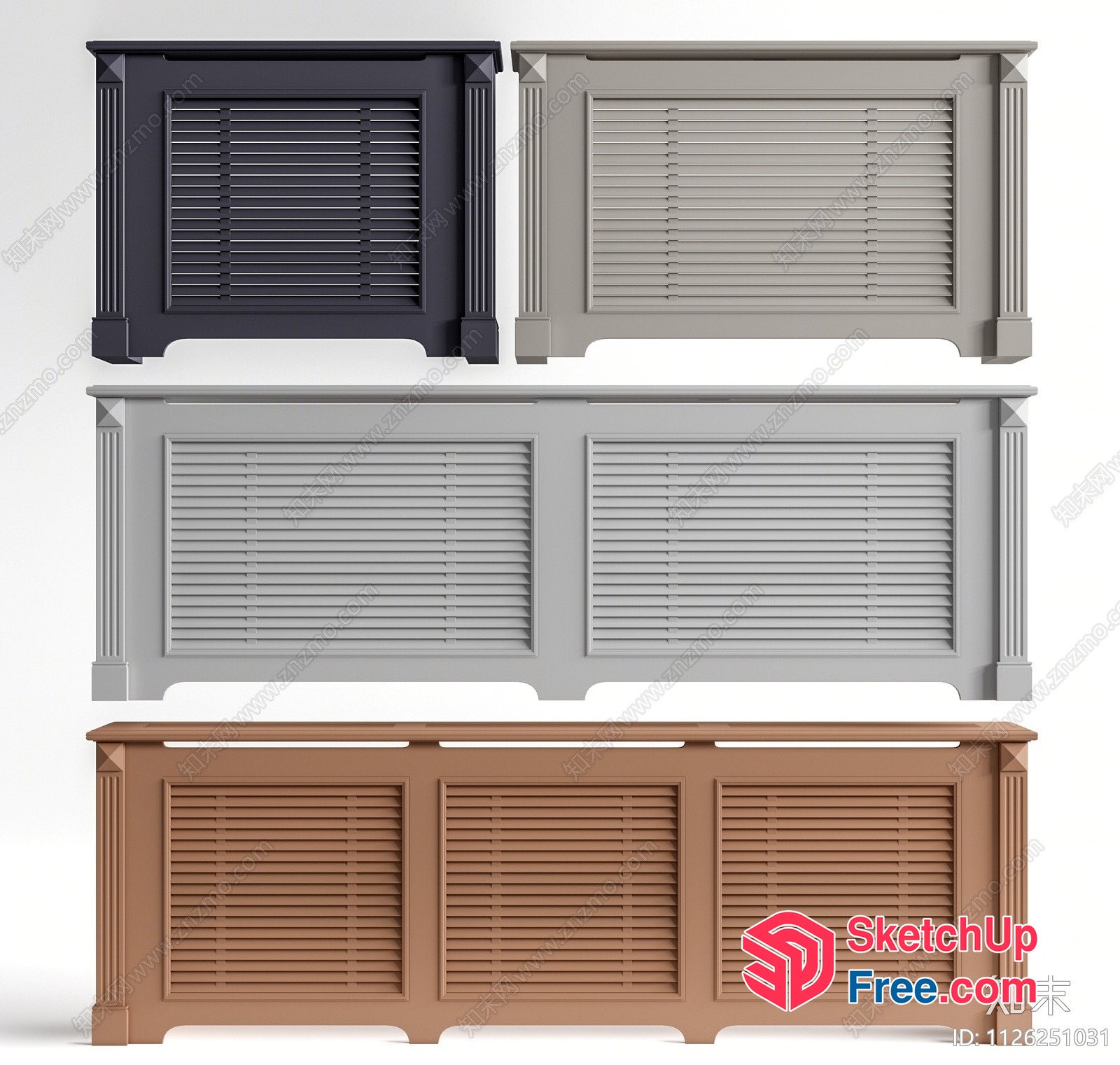 Decorative Window Shutters 3D SketchUp File