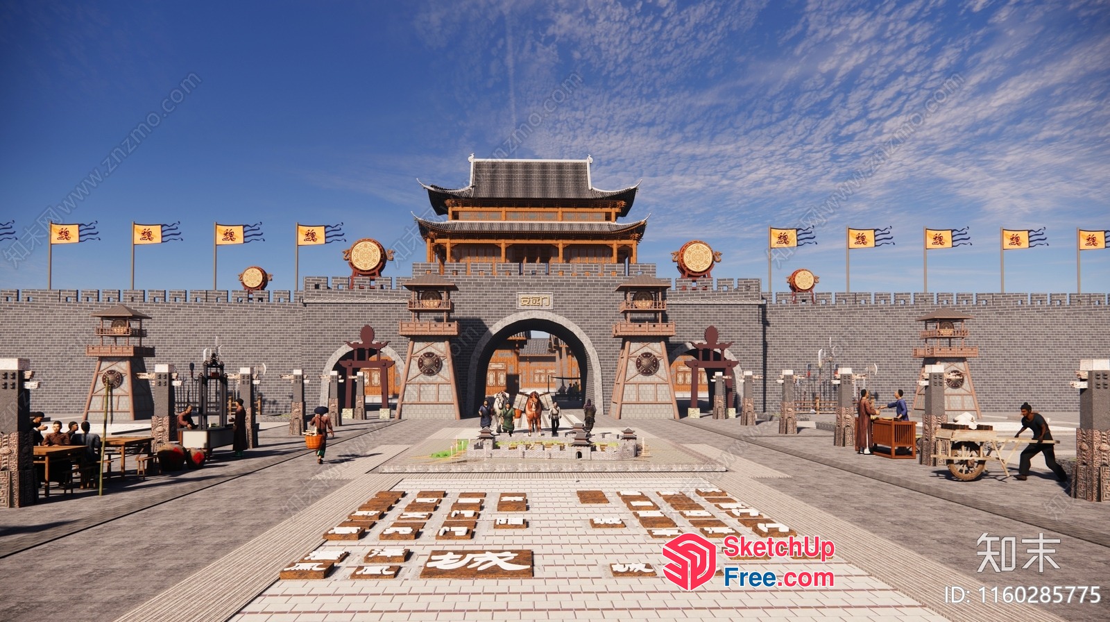 Traditional Asian Architecture 3D SketchUp File