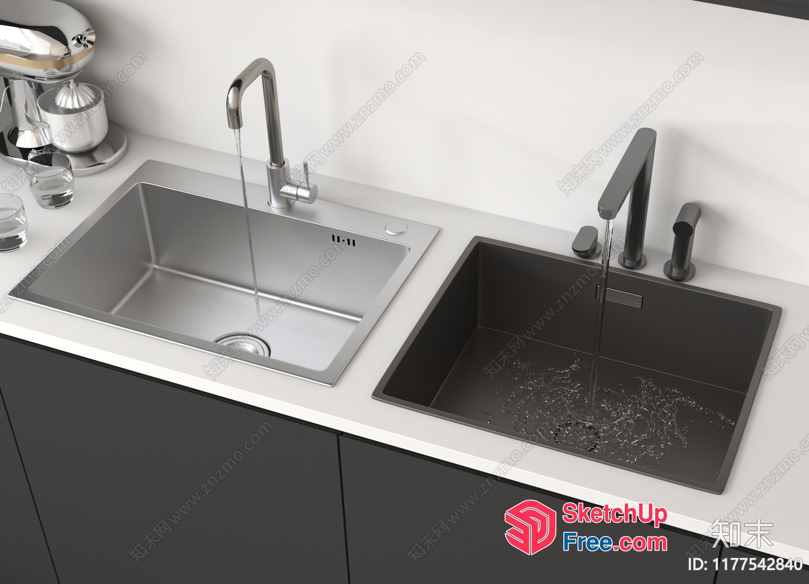 Modern Kitchen Sink Design 3D SketchUp File
