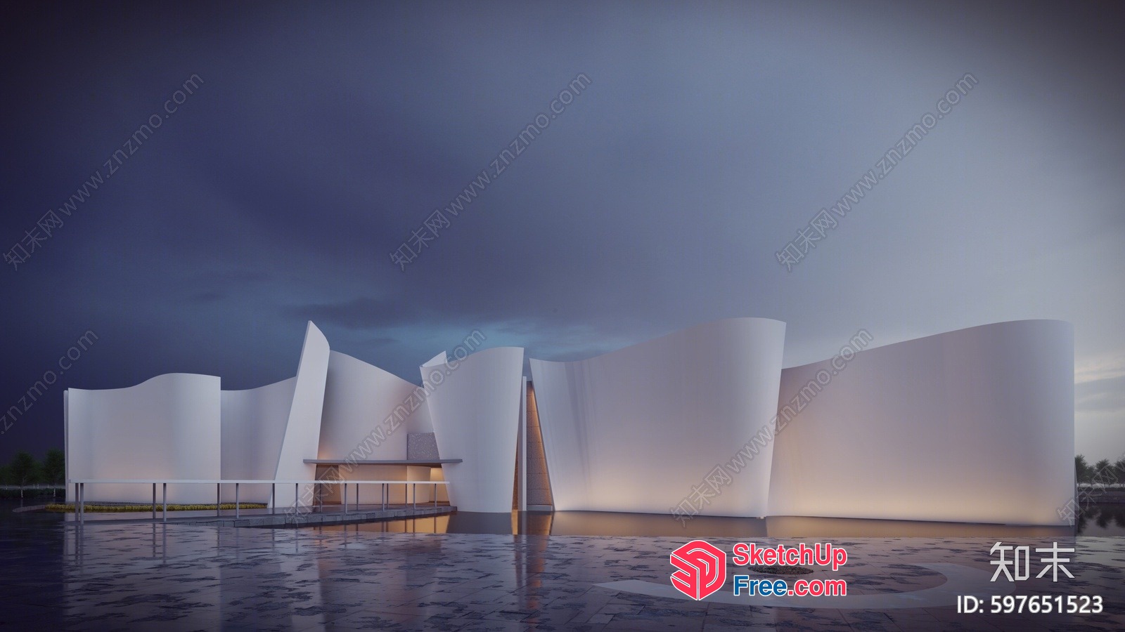 Modern Architecture Exterior Design 3D SketchUp File