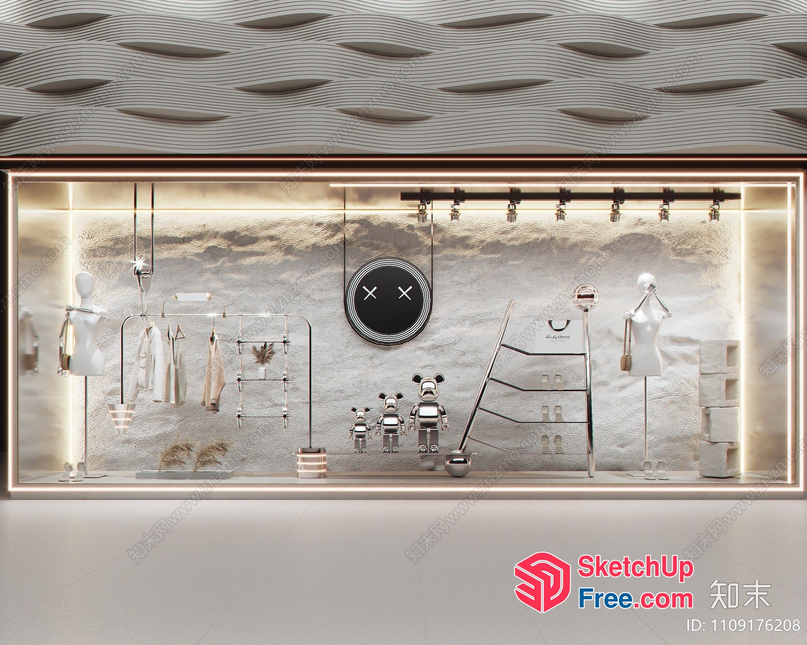 Modern Interior Design Showroom 3D SketchUp File
