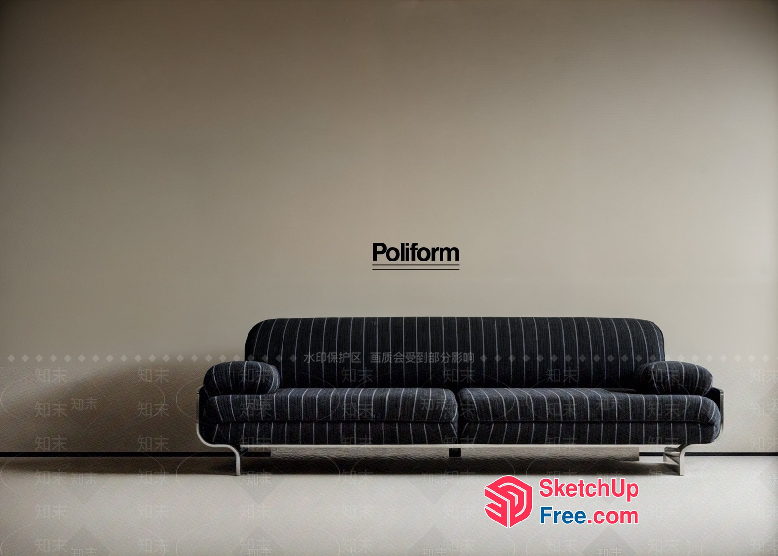 Poliform Sofa 3D SketchUp File