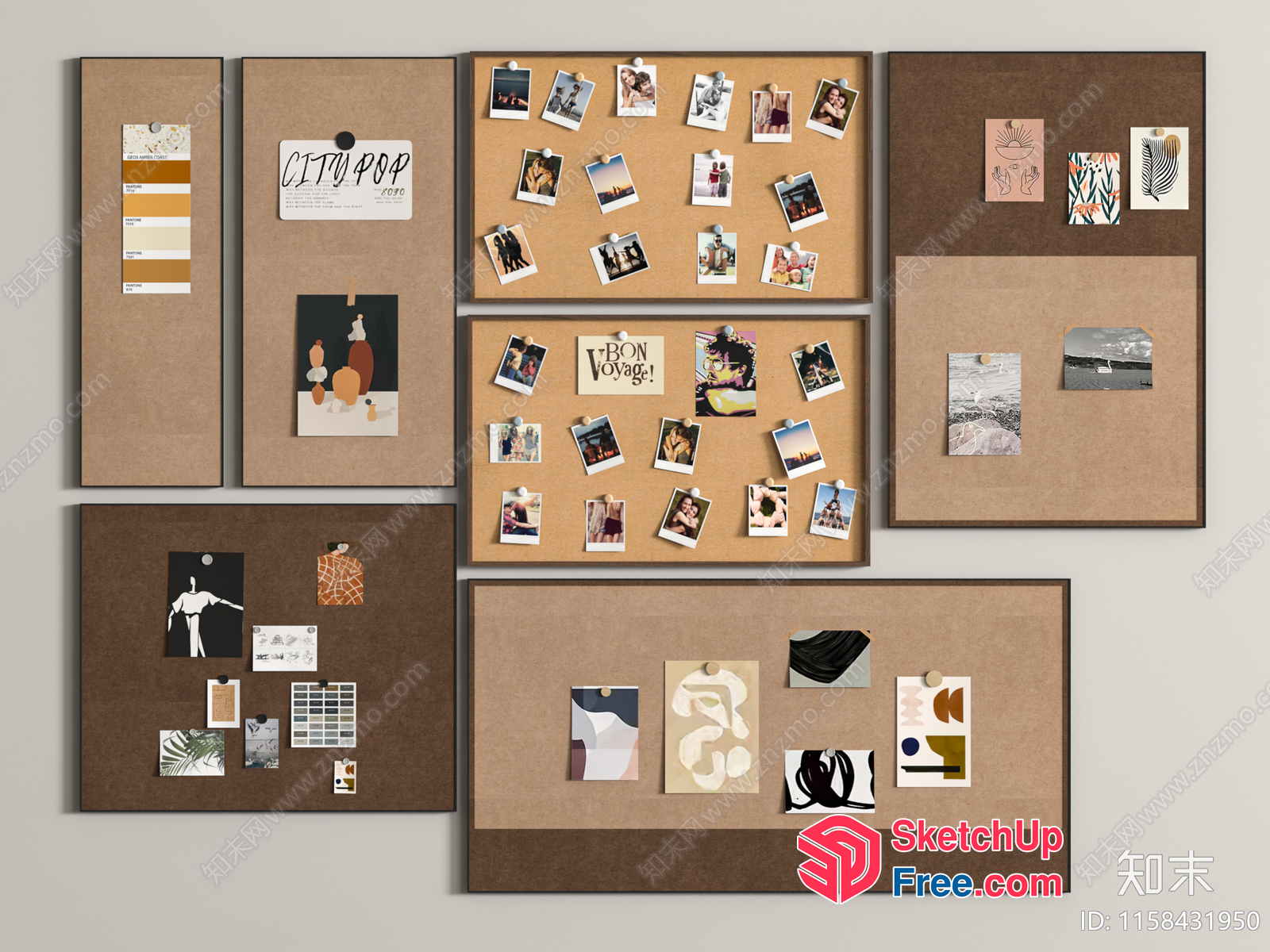 Wall Decor With Artistic And Vintage Elements 3D SketchUp File