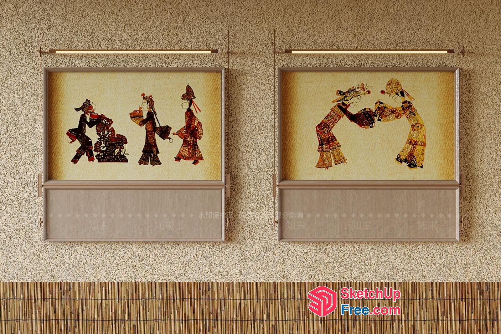 Traditional Asian Art Gallery 3D SketchUp File