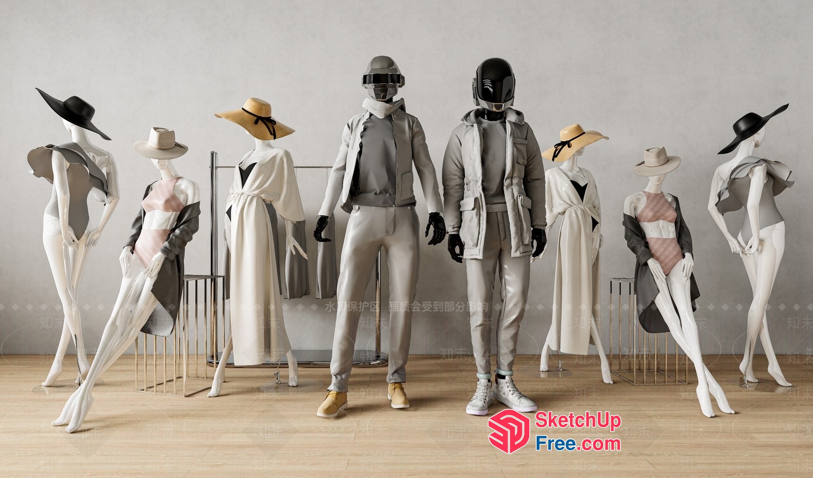 Futuristic Fashion Show 3D SketchUp File