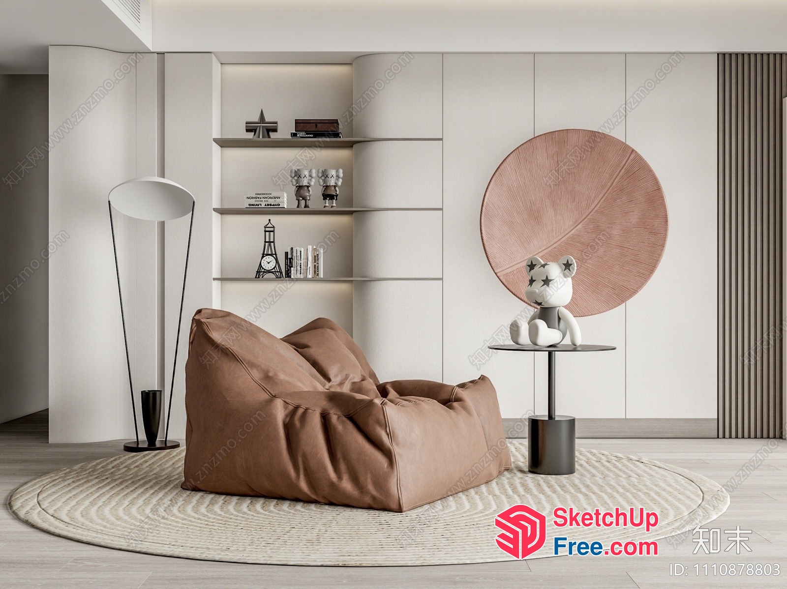 Minimalist Living Room With Neutral Tones And Modern Furniture 3D SketchUp File