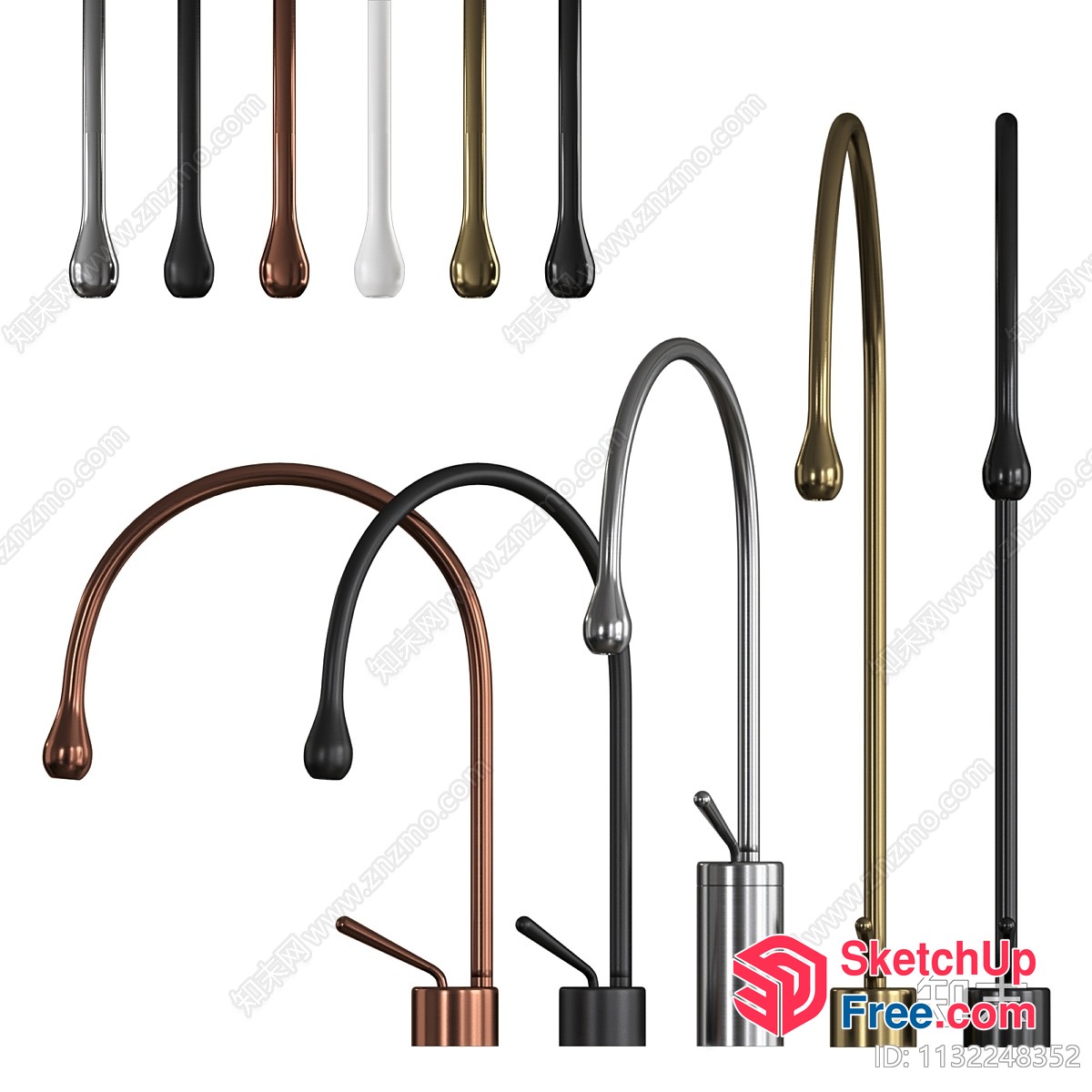 Various Faucet Styles 3D SketchUp File