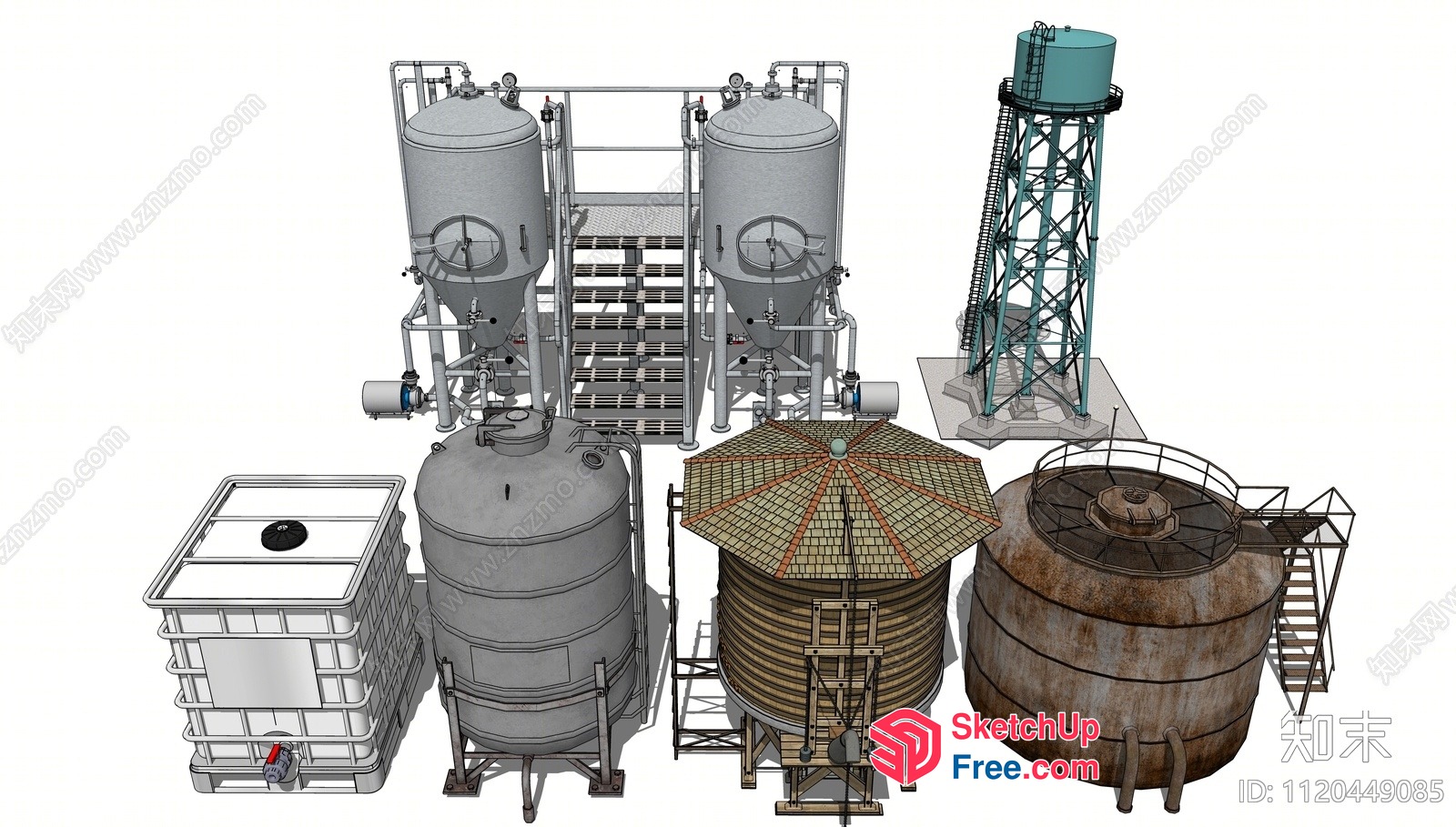 Industrial Equipment Set 3D SketchUp File