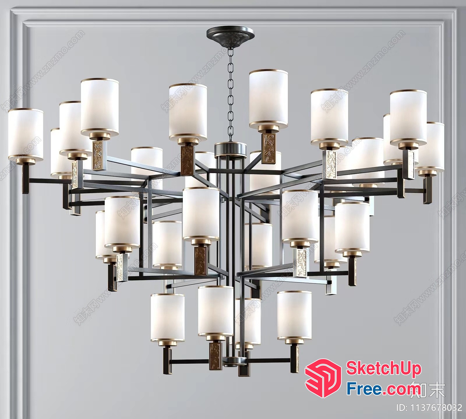 Elegant And Sophisticated Lighting Fixture 3D SketchUp File