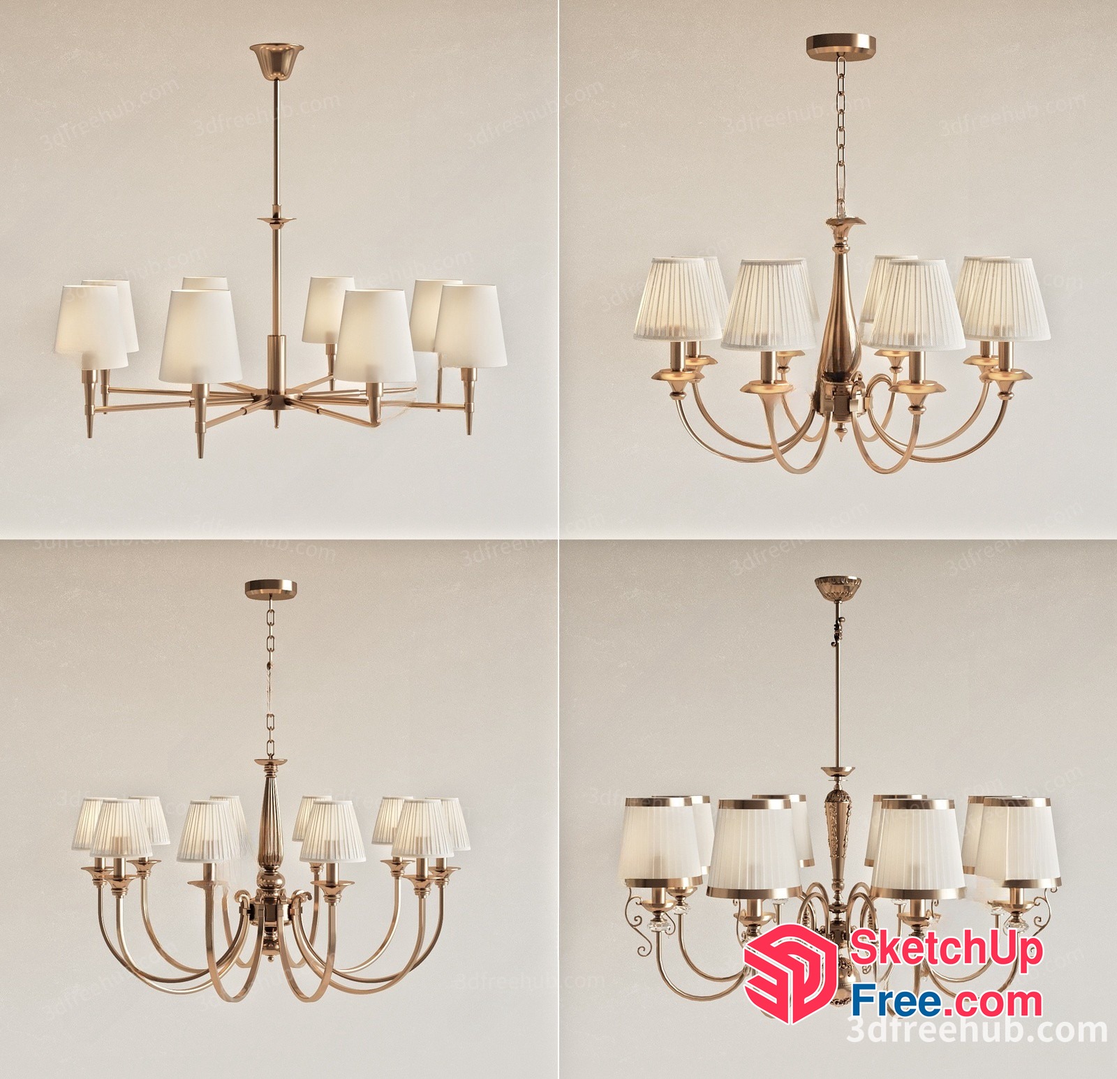 Elegant Light Fixtures For A Luxurious Ambiance 3D SketchUp File