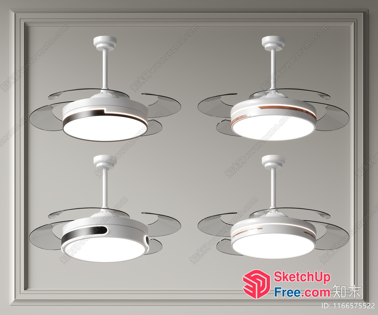 Modern Ceiling Lights 3D SketchUp File
