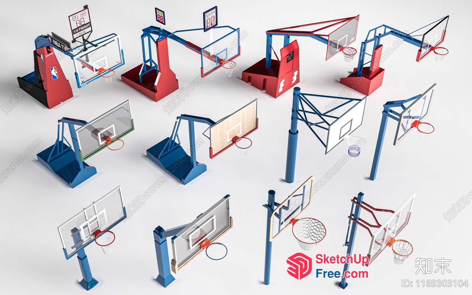 Basketball Hoop Collection 3D SketchUp File