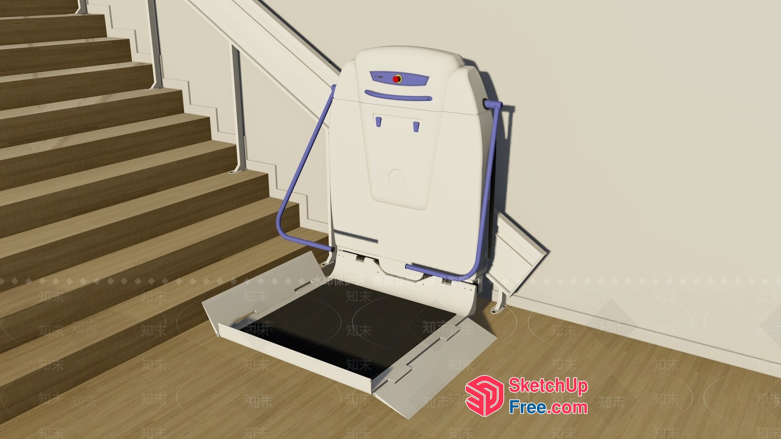 Stairlift And Elevator 3D SketchUp File