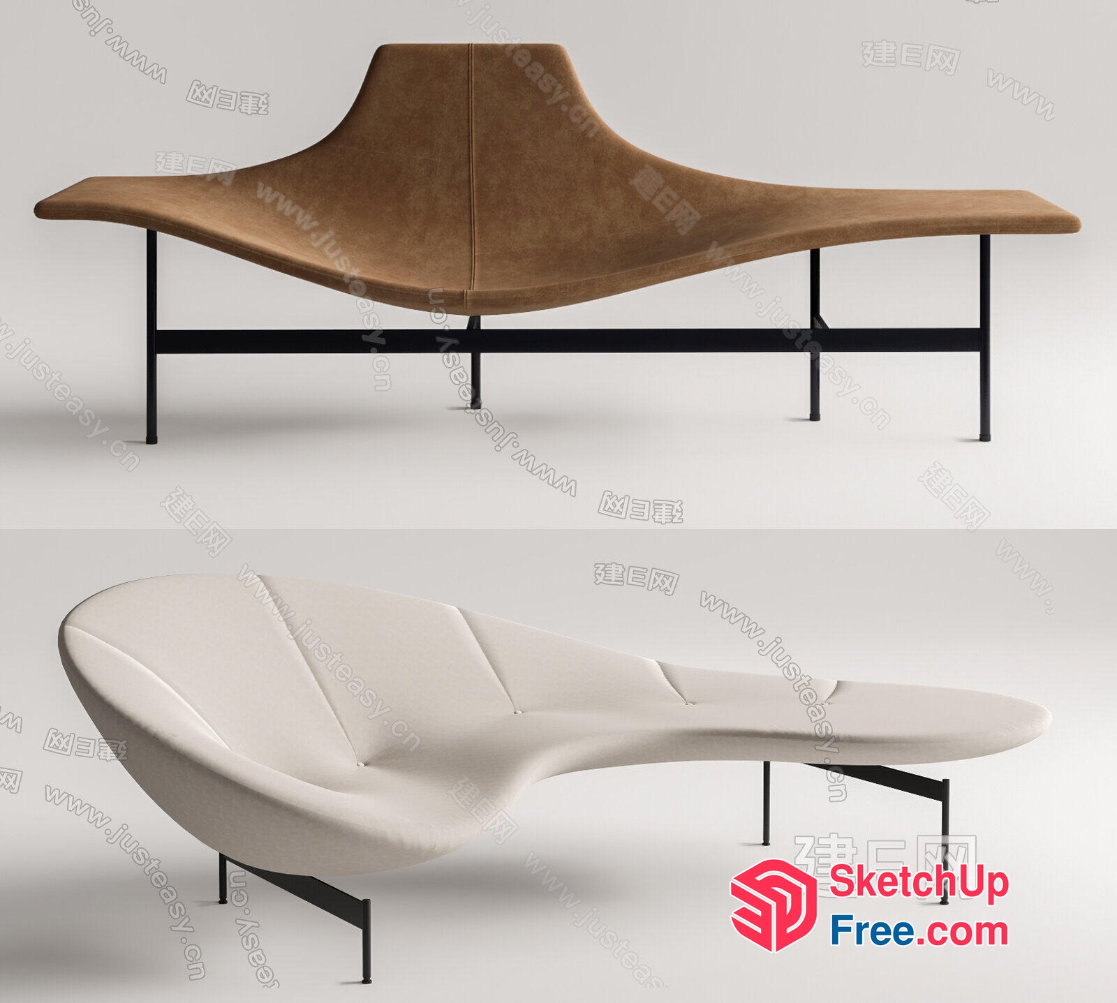 Elegant And Modern Sofa Design 3D SketchUp File