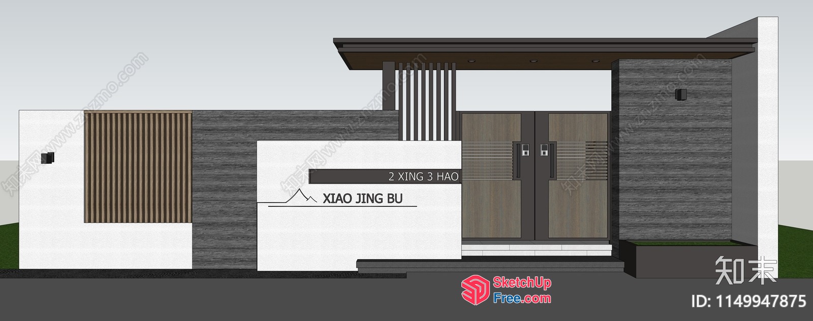 Modern Asian Architecture 3D SketchUp File