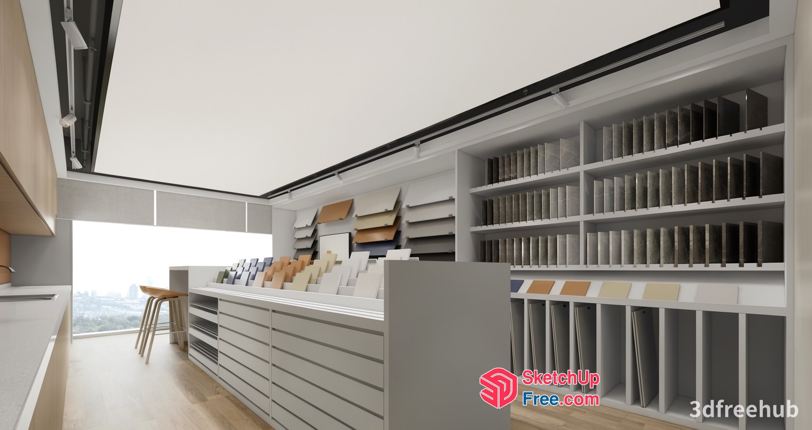 Modern Minimalist Interior Design 3D SketchUp File