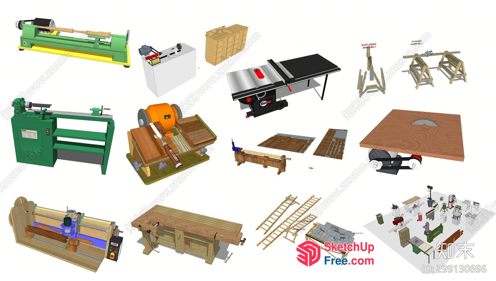 3D Model Of Various Furniture And Decorations 3D SketchUp File