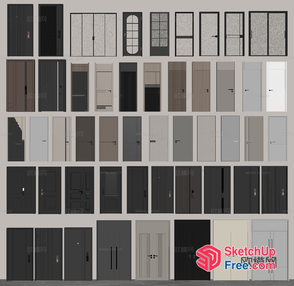 Collection Of Doors 3D SketchUp File