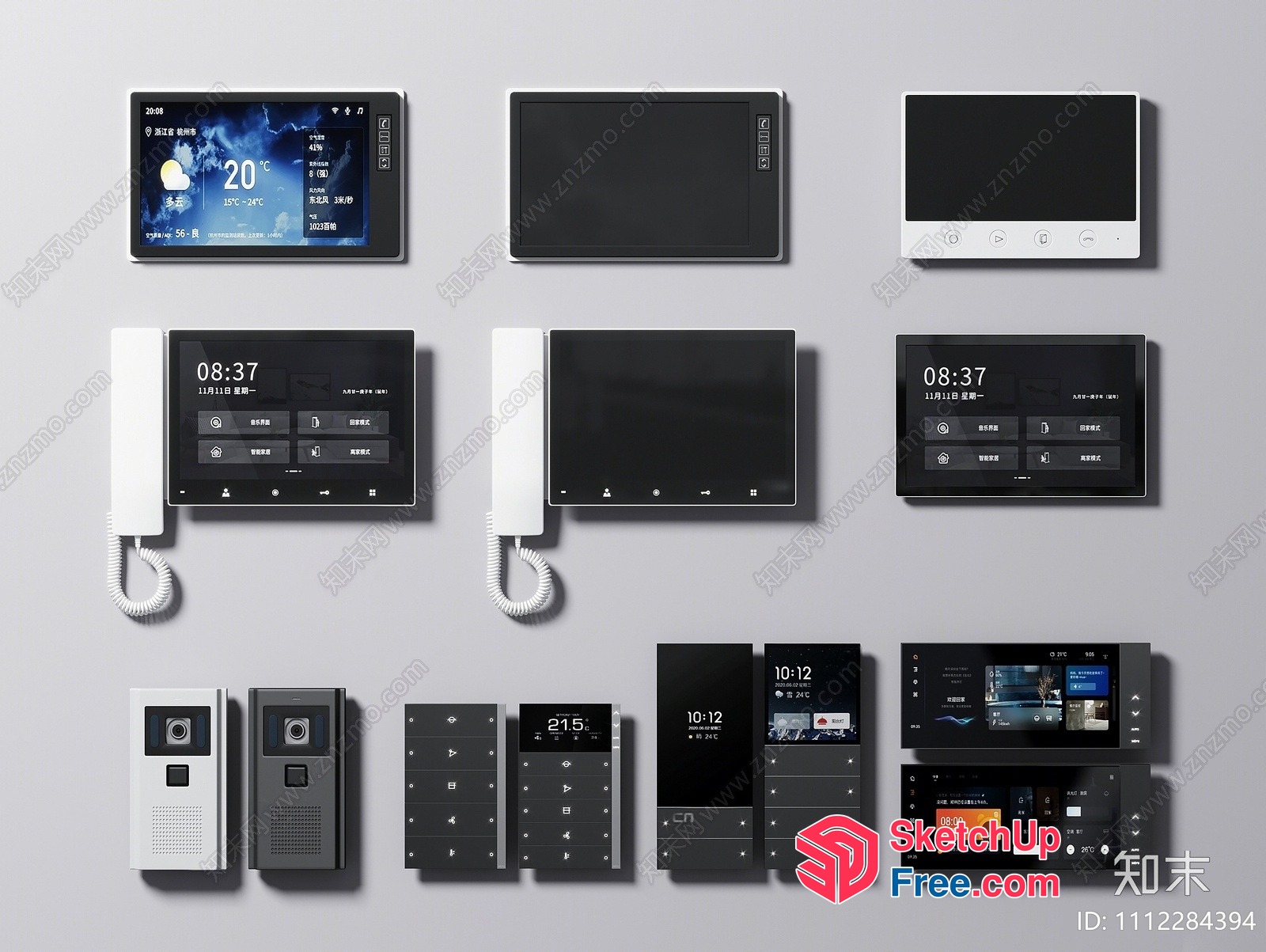Smart Home Control Panels 3D SketchUp File