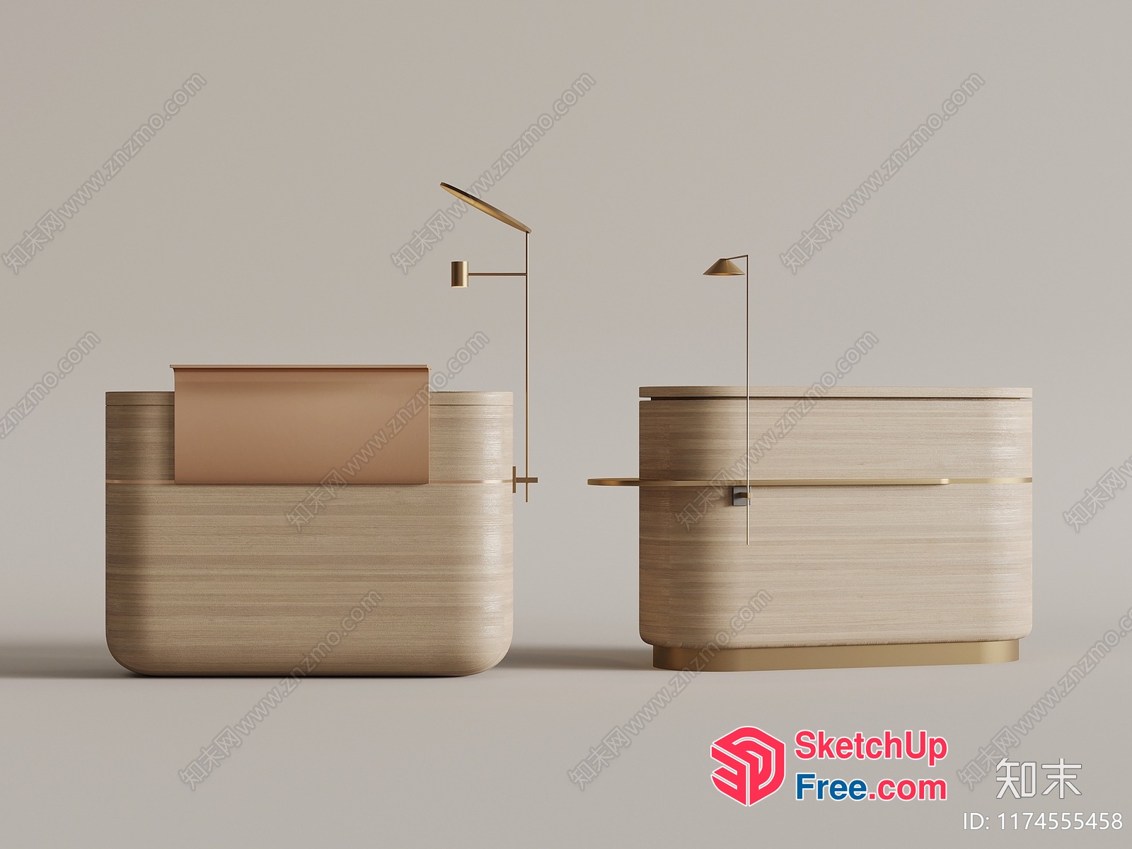 Modern Minimalist Office Furniture 3D SketchUp File