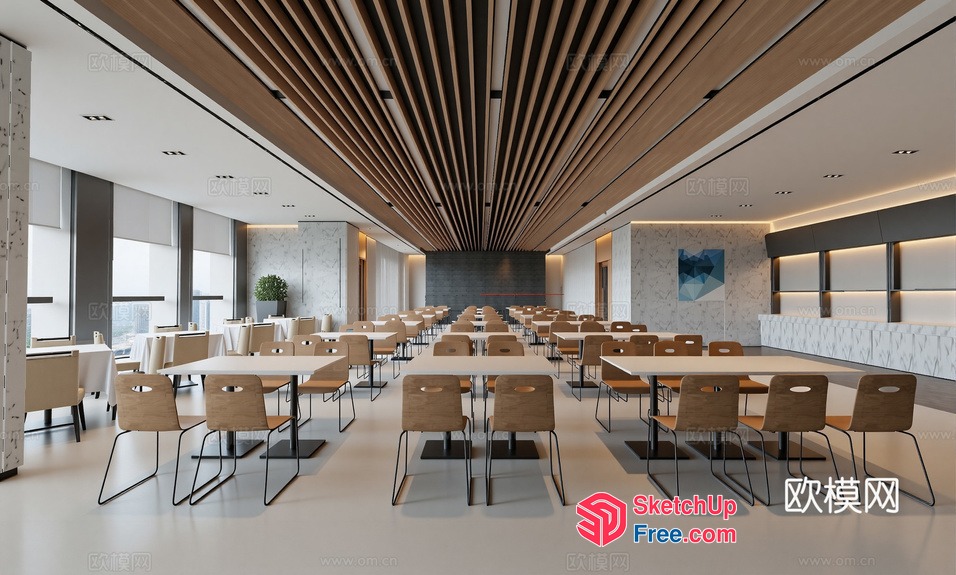 Modern Minimalist Office Interior Design 3D SketchUp File