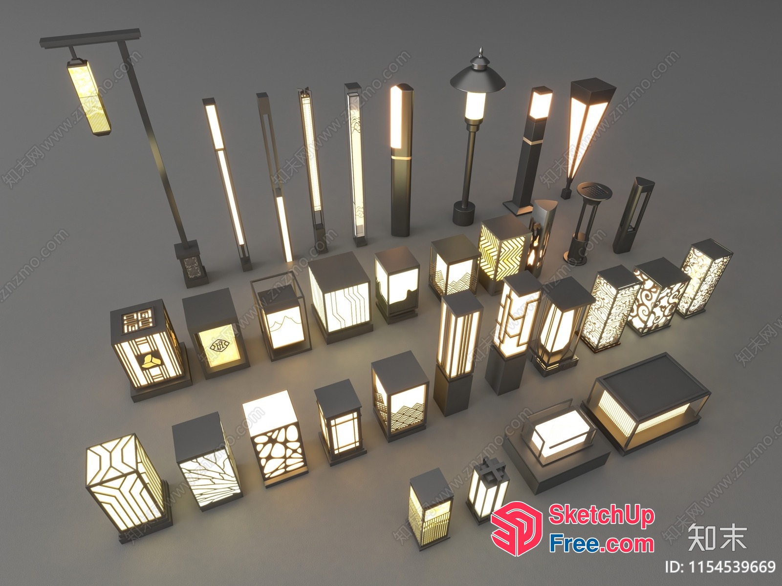 Exterior Lighting Collection 3D SketchUp File