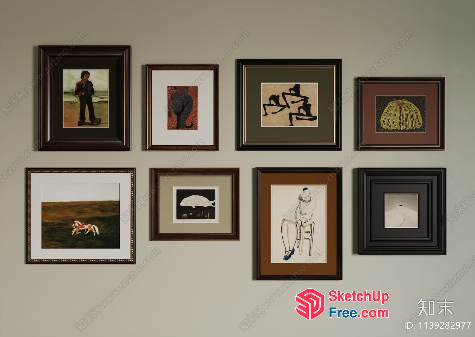 Framed Artwork Collection 3D SketchUp File
