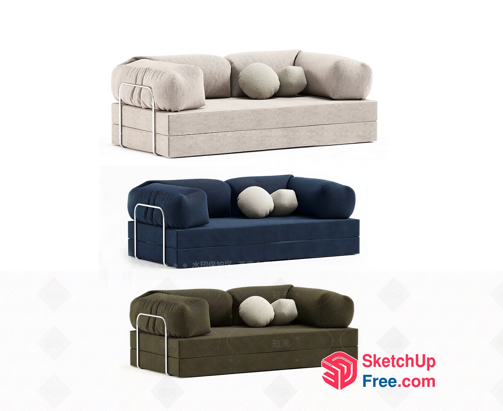 Minimalist Modern Sofa Designs 3D SketchUp File