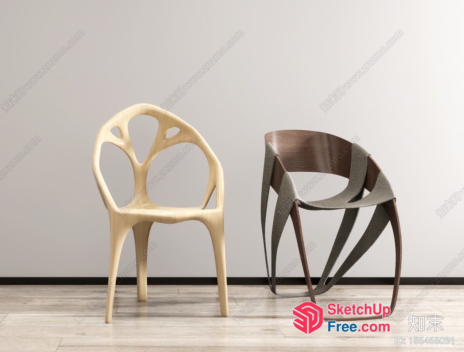 Modern Chairs For Home And Office 3D SketchUp File