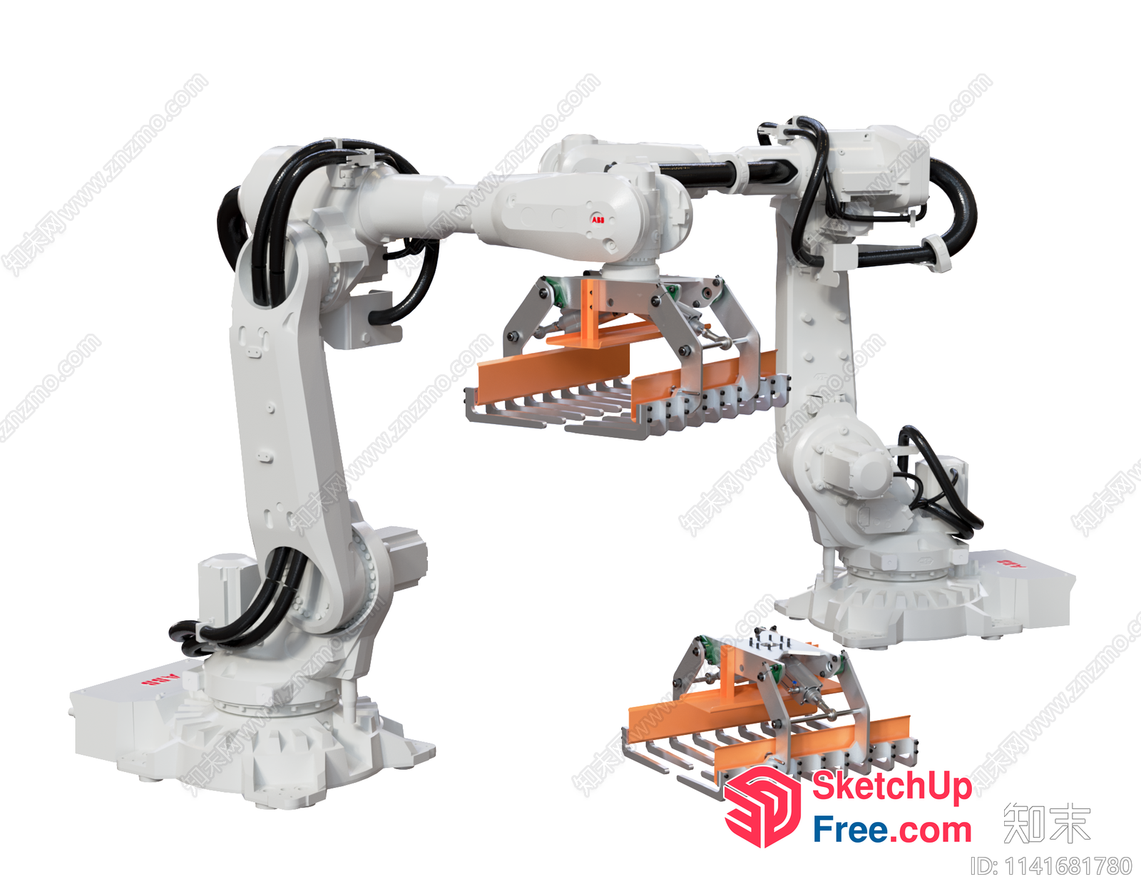 Industrial Robotic Arms 3D SketchUp File