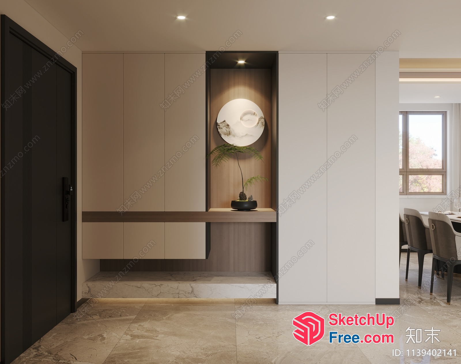 Modern Minimalist Interior Design With Elegant Decorations 3D SketchUp File
