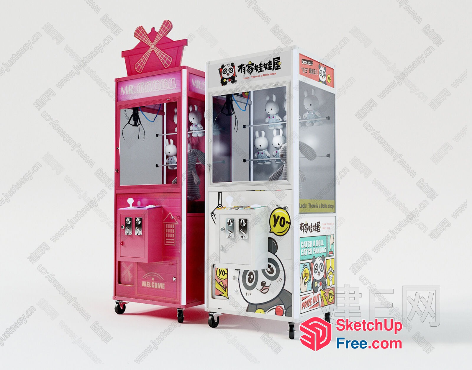 Toy Vending Machine Collection 3D SketchUp File