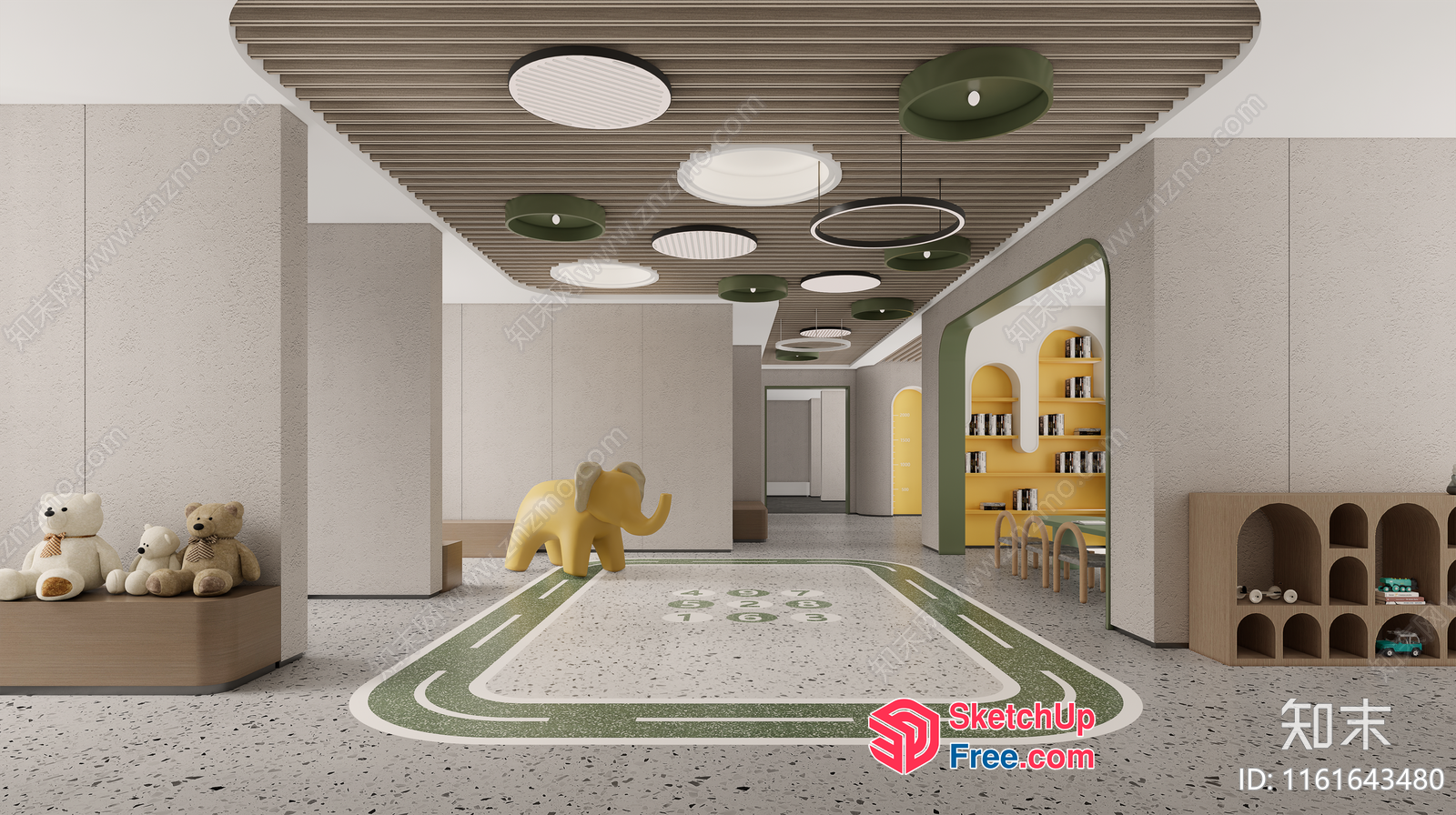 Modern Playroom Interior Design 3D SketchUp File