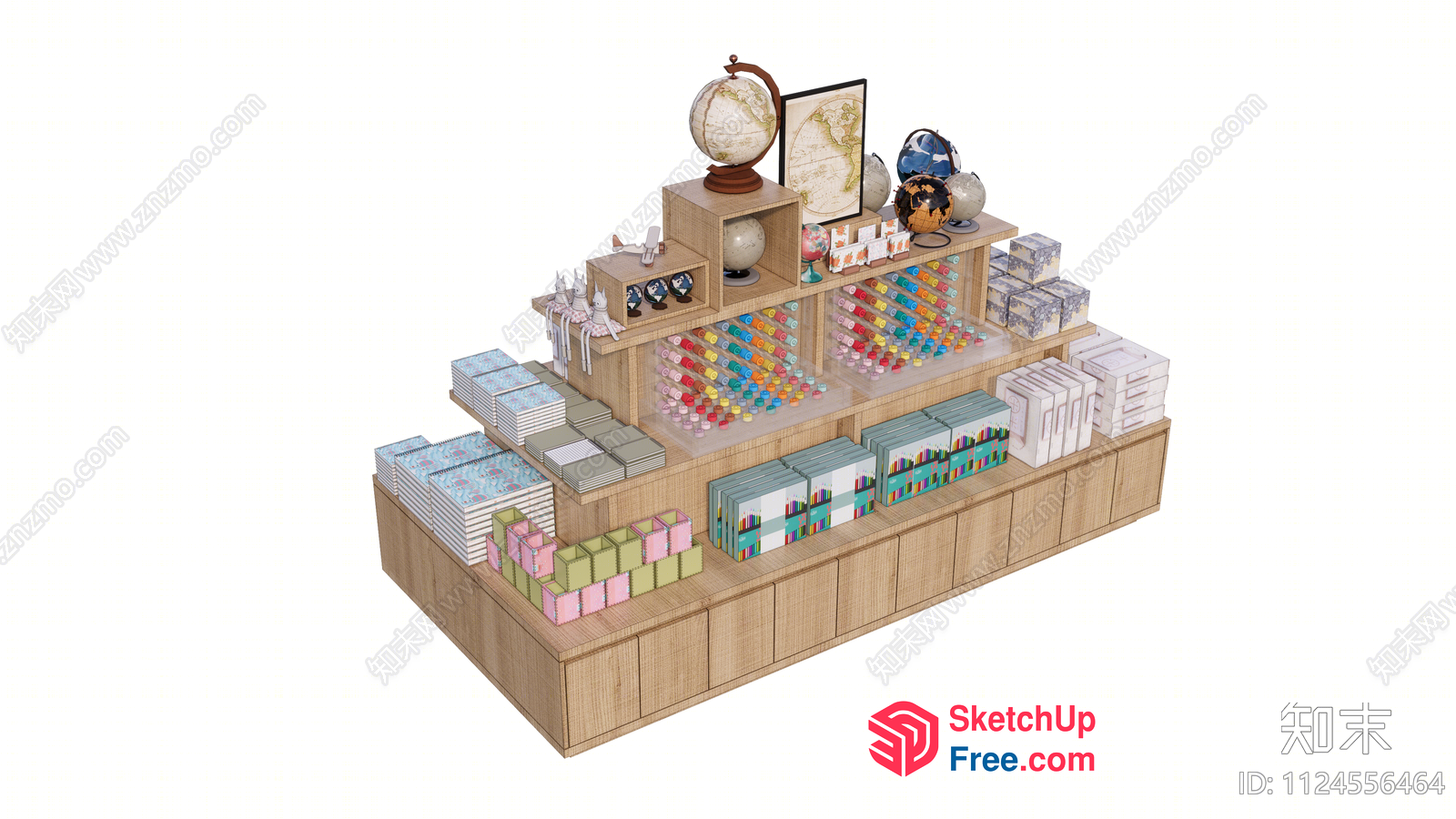 Modern Office Furniture Display 3D SketchUp File
