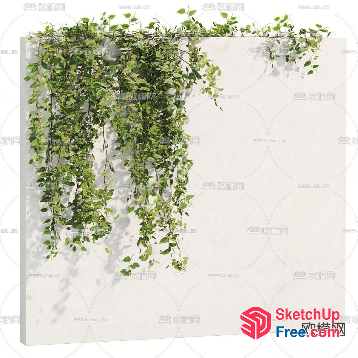 Greenery Wall Decor 3D SketchUp File