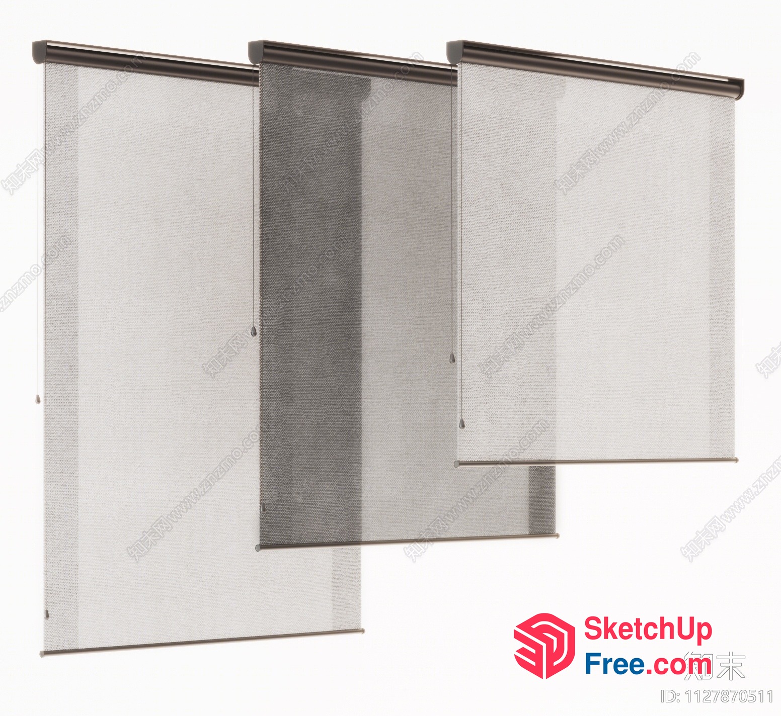 Modern Minimalist Window Shades 3D SketchUp File