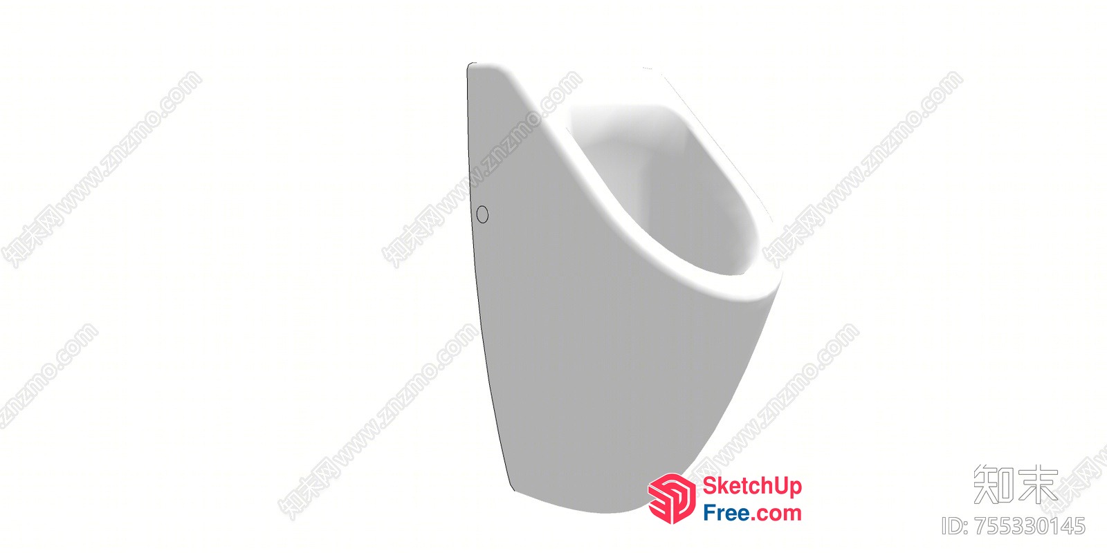 Modern Urinal Design 3D SketchUp File