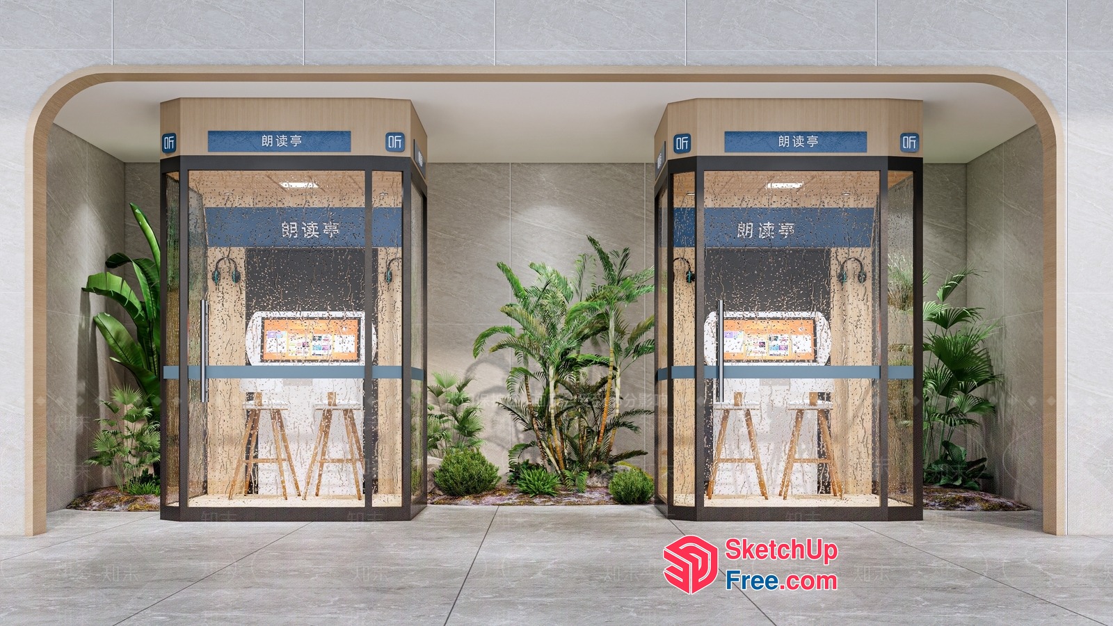 Modern Bathroom Showroom Display 3D SketchUp File