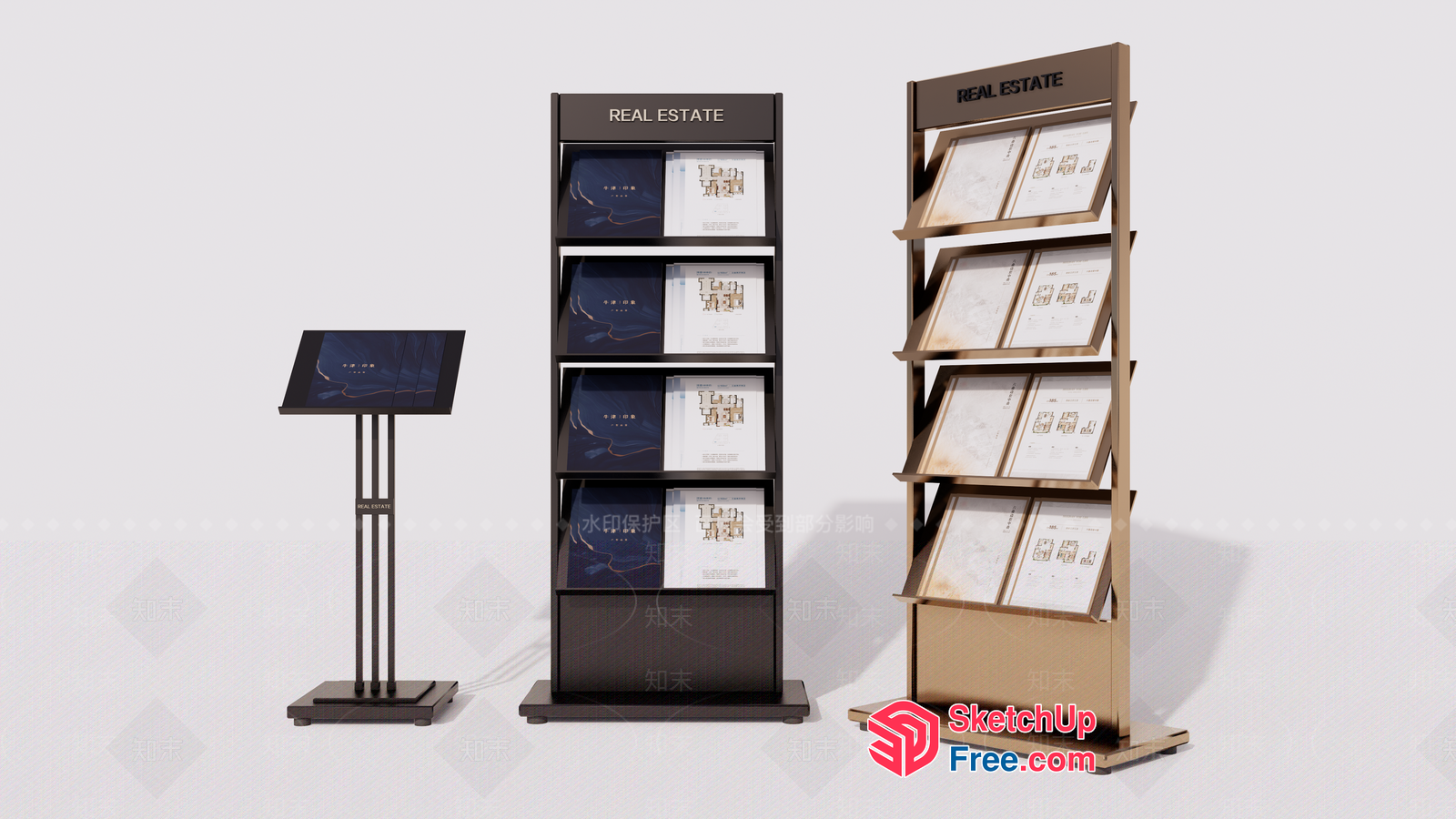 Real Estate Display Furniture 3D SketchUp File