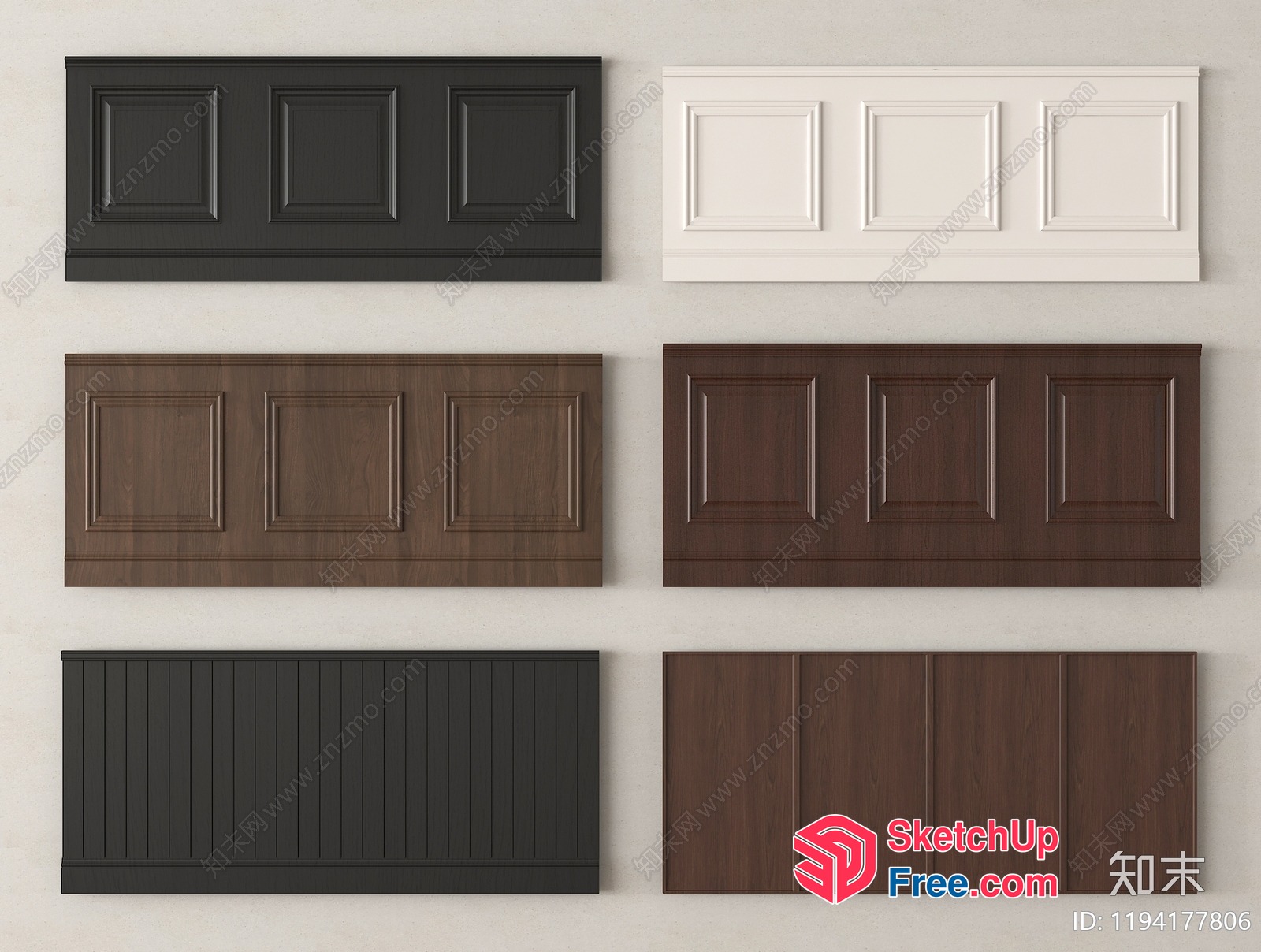 Various Door Styles 3D SketchUp File