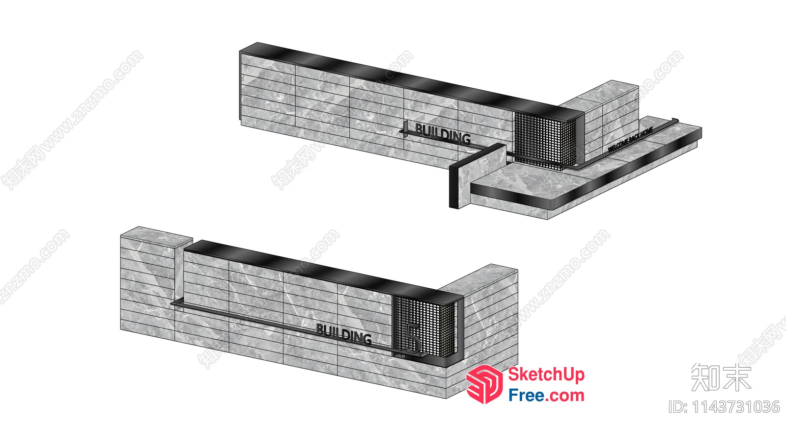 Exterior Building Facade 3D SketchUp File